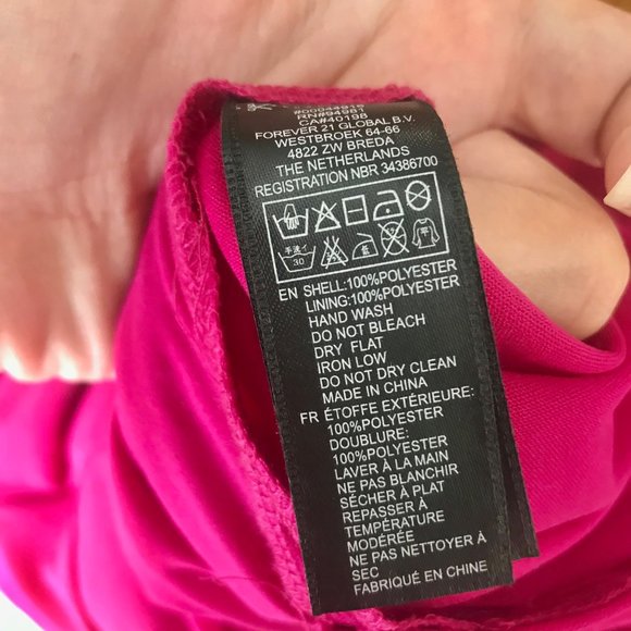 FOREVER 21 / Pink & Blue Flowy Dress - Picture 7 of 7